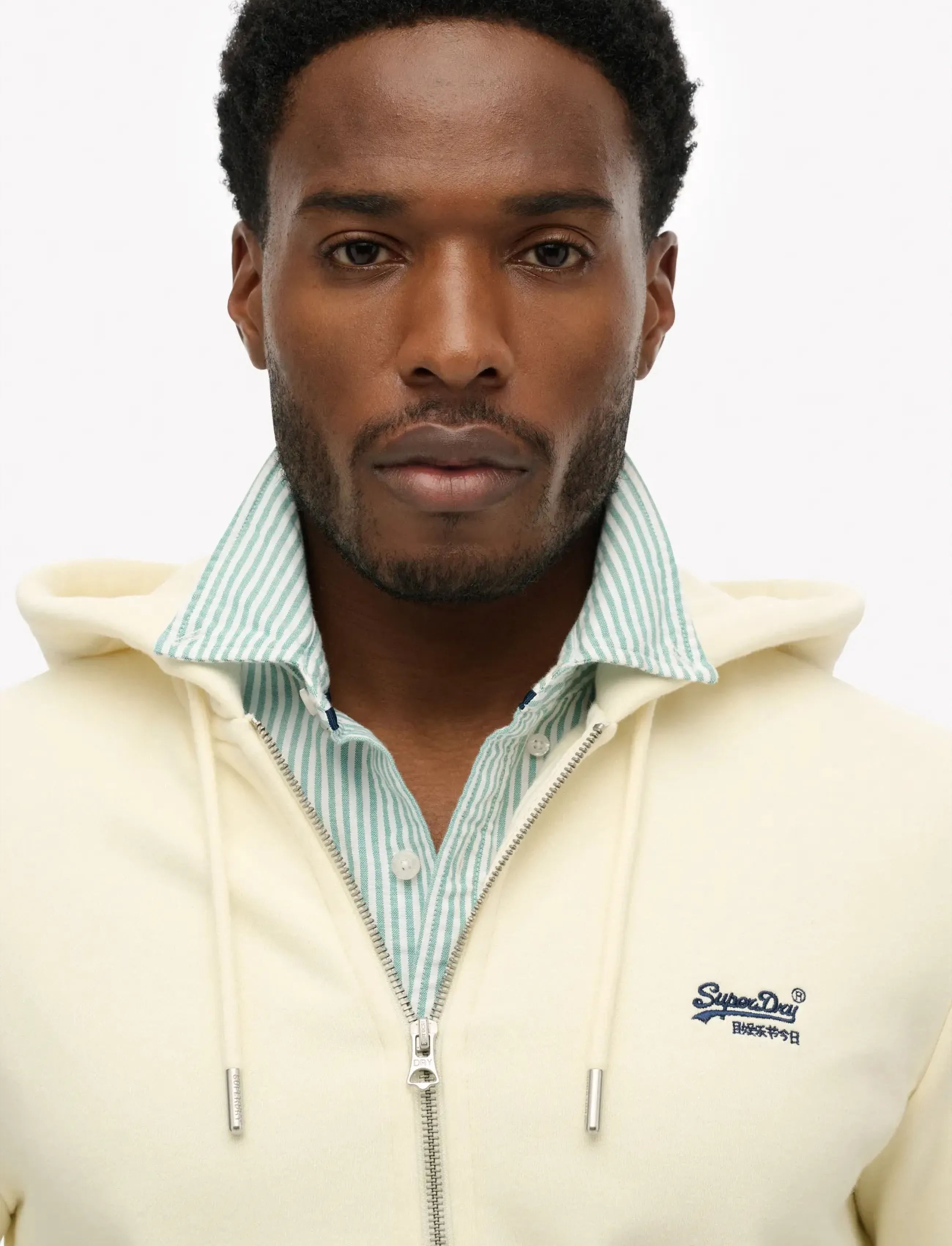 Superdry - ESSENTIAL LOGO ZIP HOODIE HB - sweatshirts - dusty white - 3