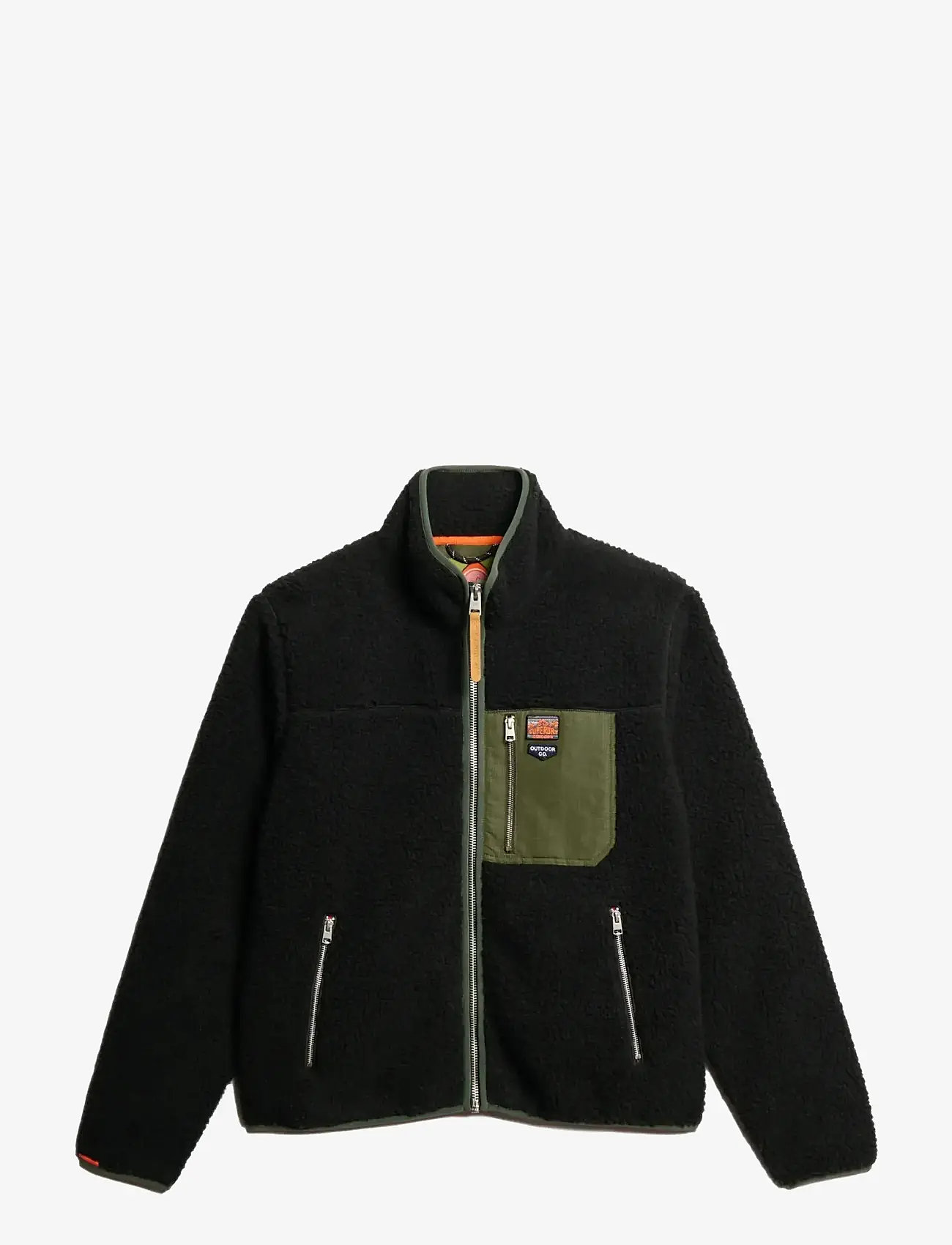 Vintage Superdry Fleece Jacke Superdry Vintage Hooded Sherpa Jacke