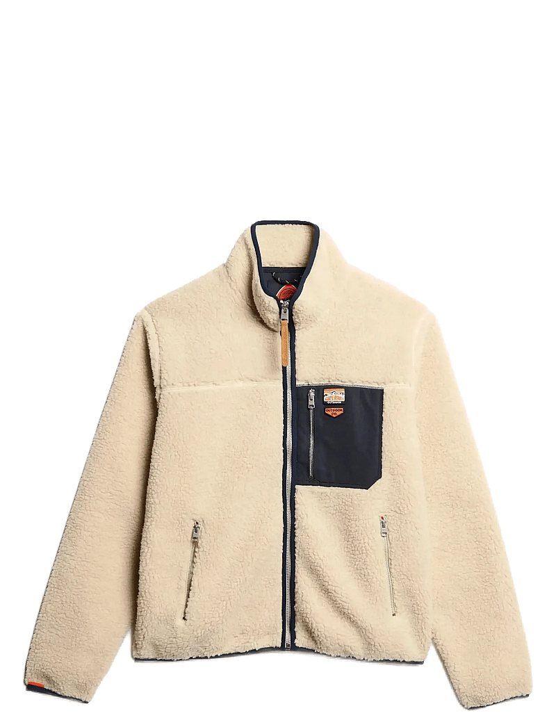 Superdry - VINTAGE RETRO FULL ZIP FLEECE - oatmeal beige - 1