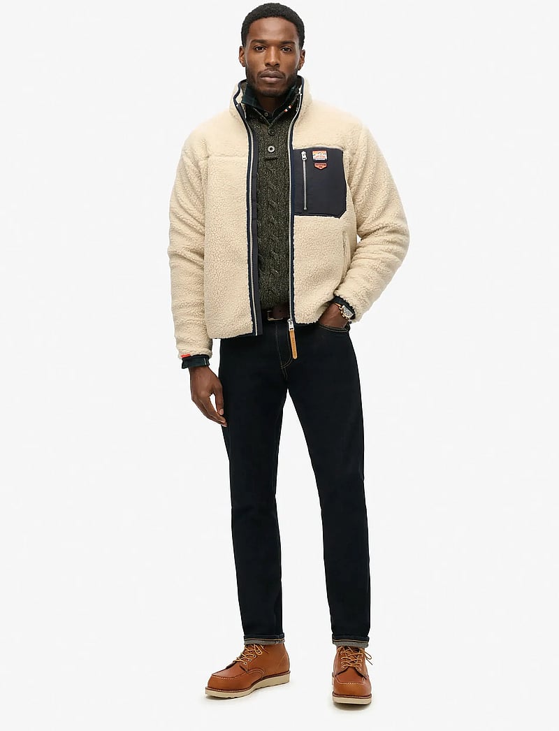 Superdry - VINTAGE RETRO FULL ZIP FLEECE - oatmeal beige - 4