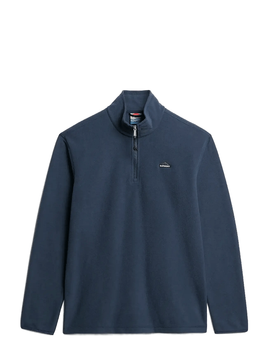 Superdry - POLAR FLEECE HALF ZIP - plīša džemperi - lauren navy - 1