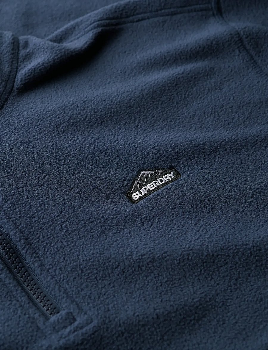 Superdry - POLAR FLEECE HALF ZIP - plīša džemperi - lauren navy - 2