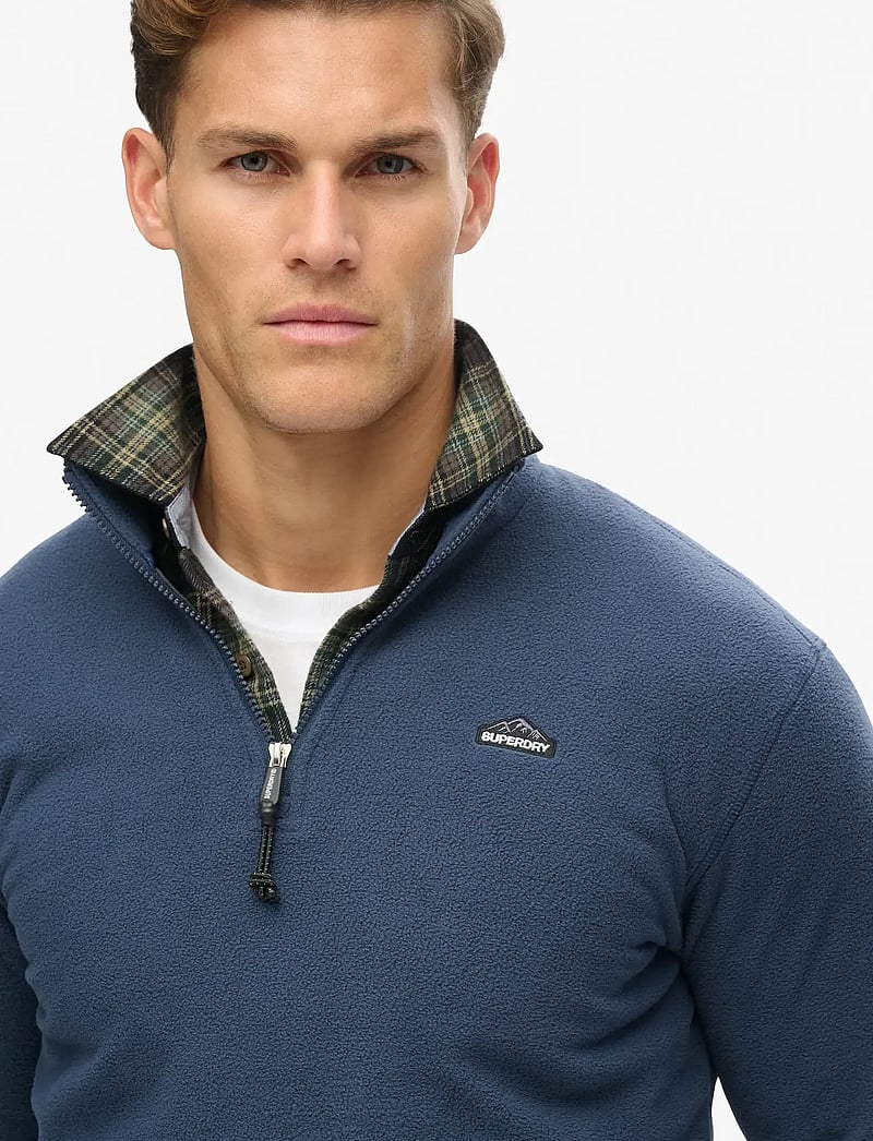 Superdry - POLAR FLEECE HALF ZIP - teddy kampsunid - lauren navy - 3