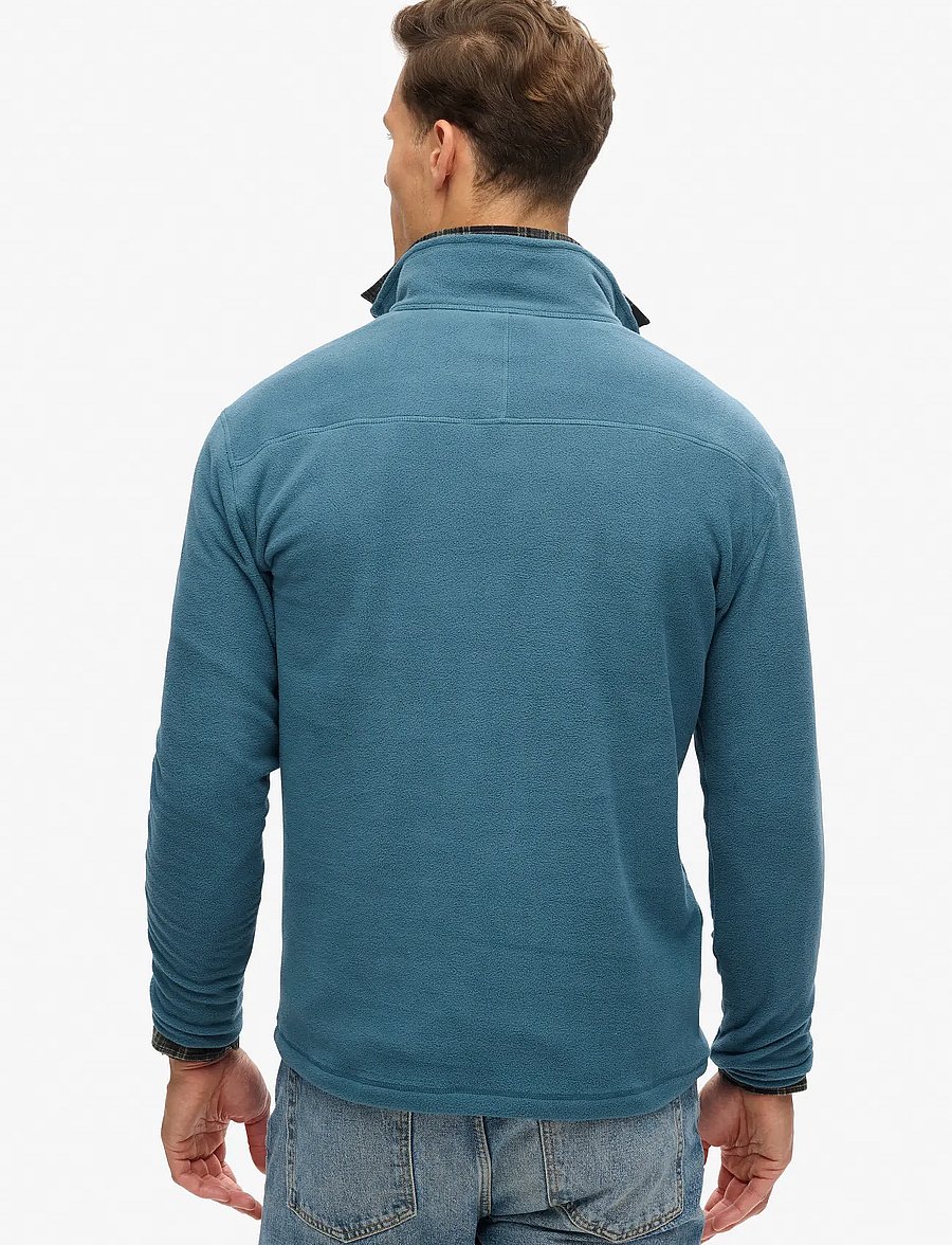 Superdry - POLAR FLEECE HALF ZIP - fleece-pullover - orion blue - 5