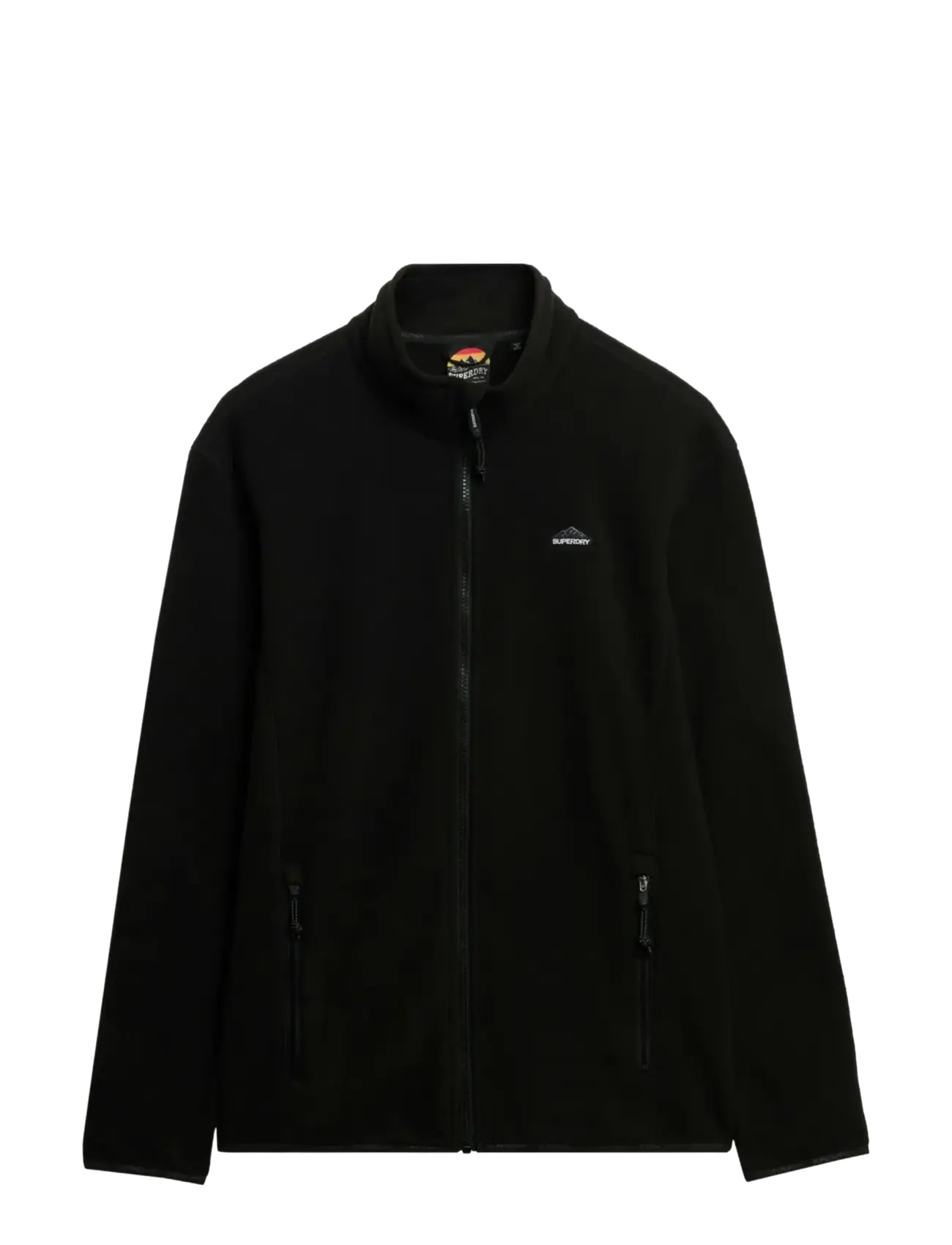 Superdry - POLAR FLEECE FULL ZIP - light jackets - black - 2