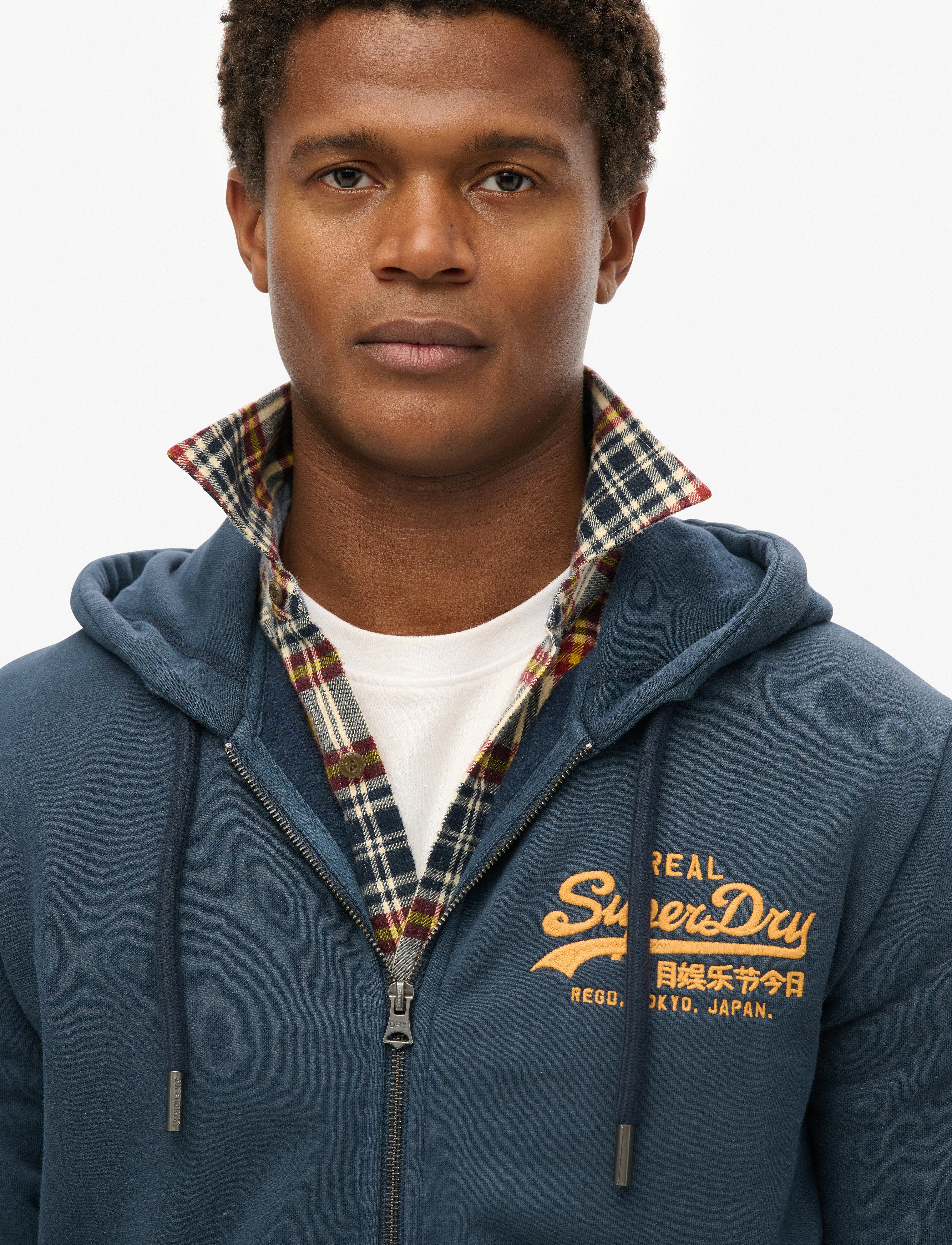 Superdry - VL EMBROIDERED ZIPHOOD - lauren navy - 4