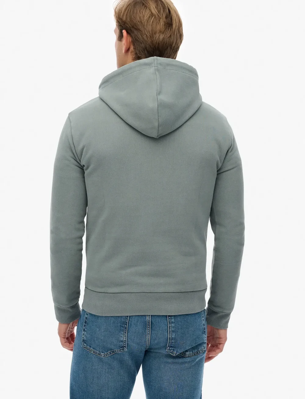 Superdry - HERITAGE BRAND RELAXED HOOD - hoodies - stormy weather blue - 5