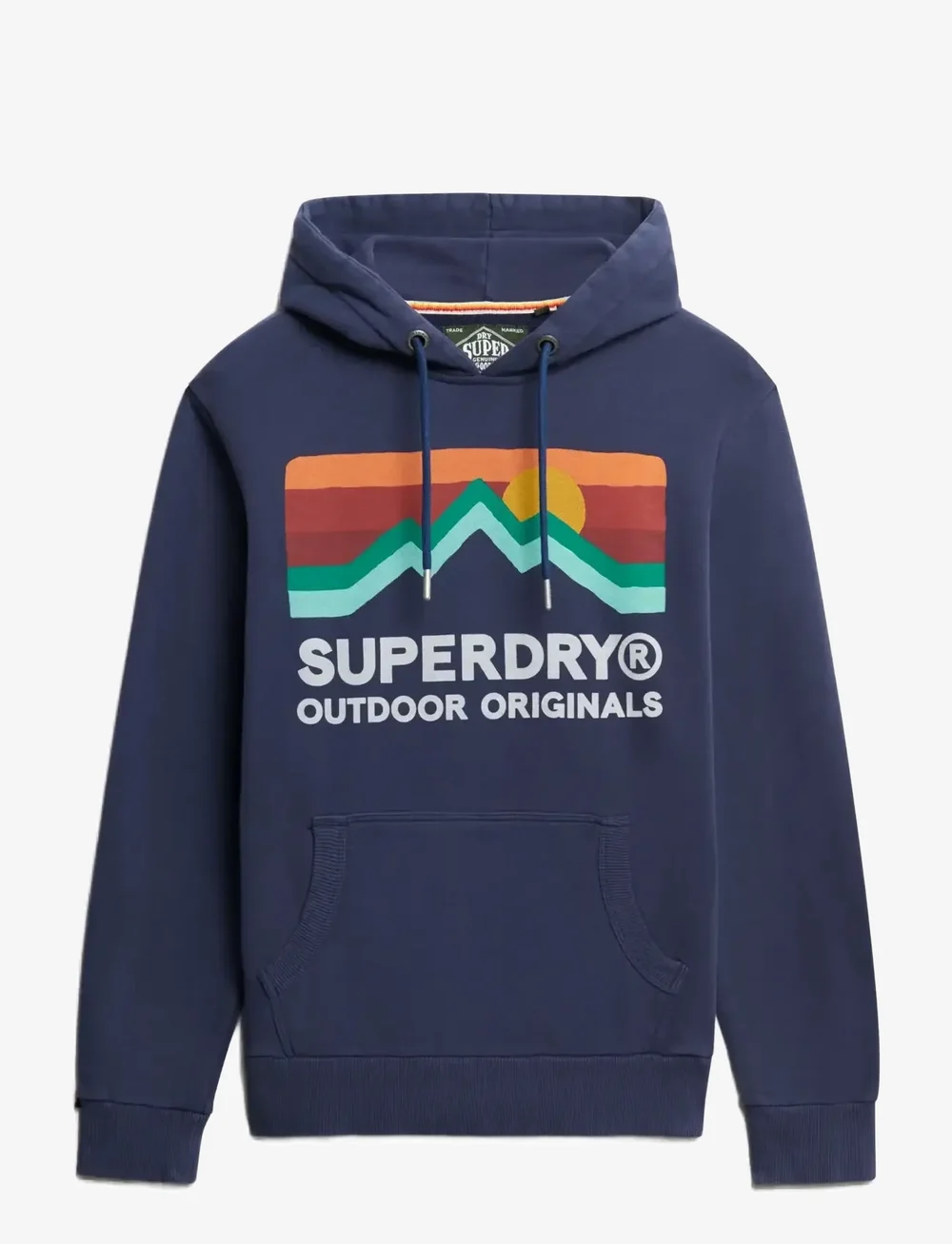 Superdry - GREAT OUTDOORS RELAXED HOOD - hoodies - lauren navy - 1