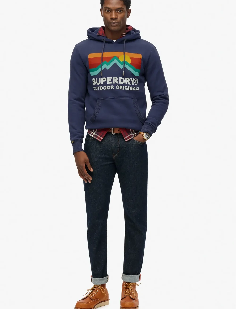 Superdry - GREAT OUTDOORS RELAXED HOOD - hoodies - lauren navy - 2