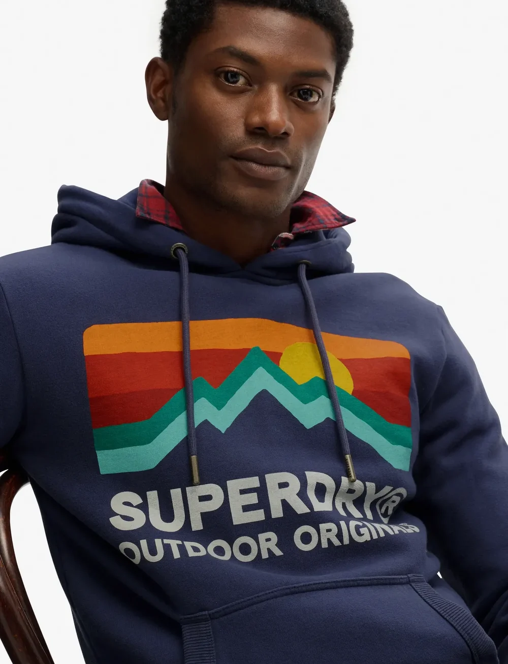 Superdry - GREAT OUTDOORS RELAXED HOOD - hoodies - lauren navy - 4