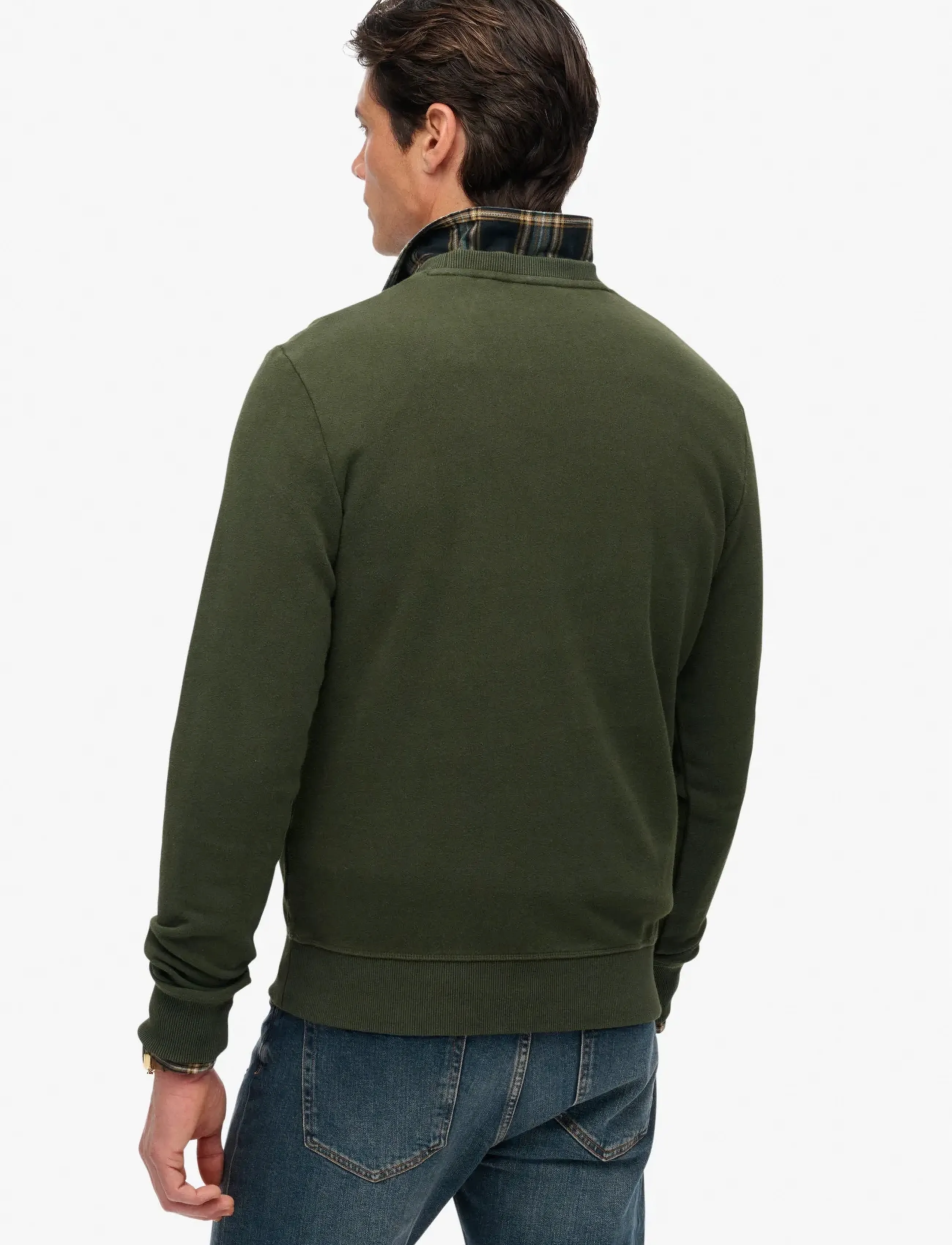 Superdry - GREAT OUTDOORS EMB RLXD SWEAT - Ümmarguse kaelusega kudumid - surplus goods olive green - 5