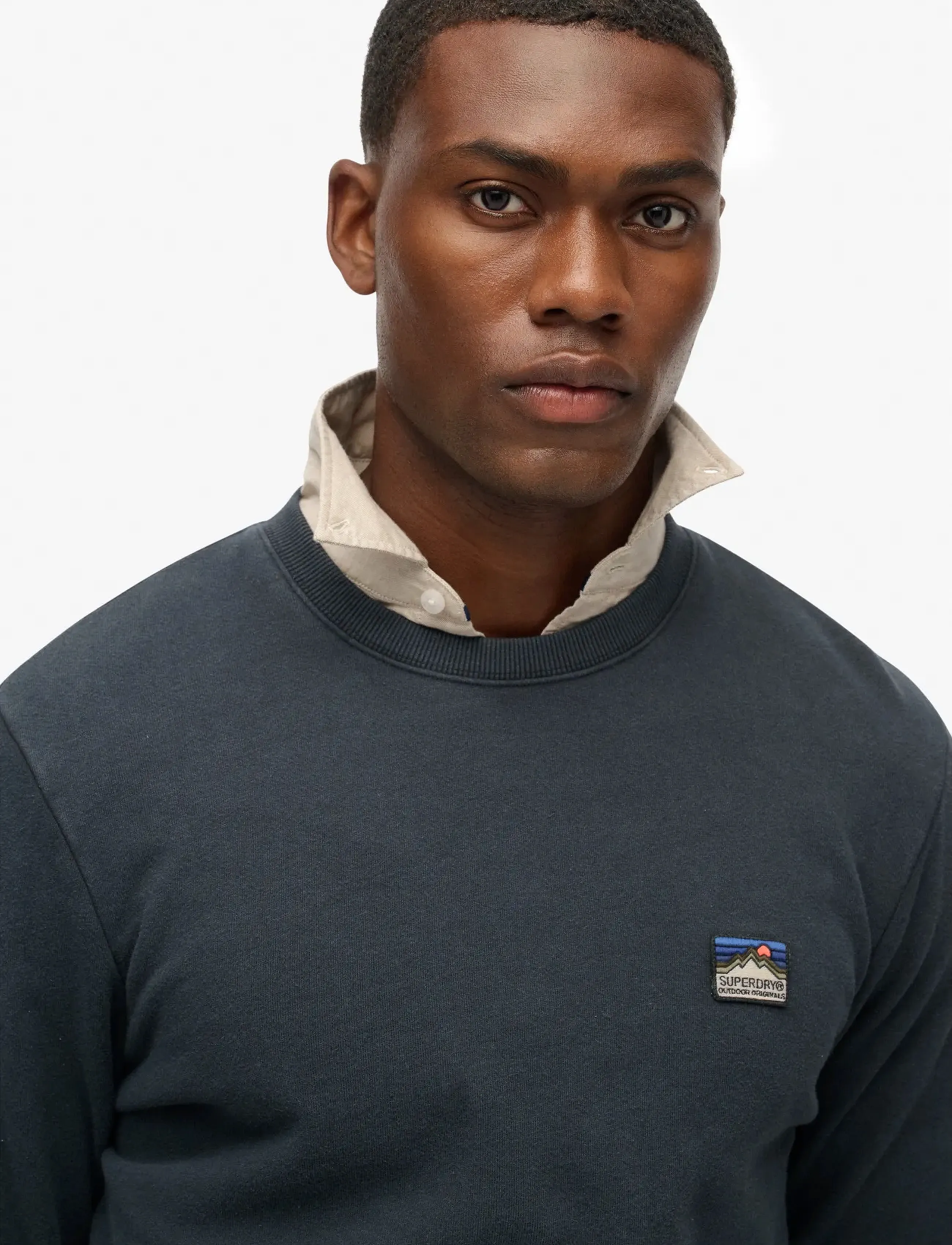 Superdry - GREAT OUTDOORS EMB RLXD SWEAT - rundhalsad - eclipse navy - 2
