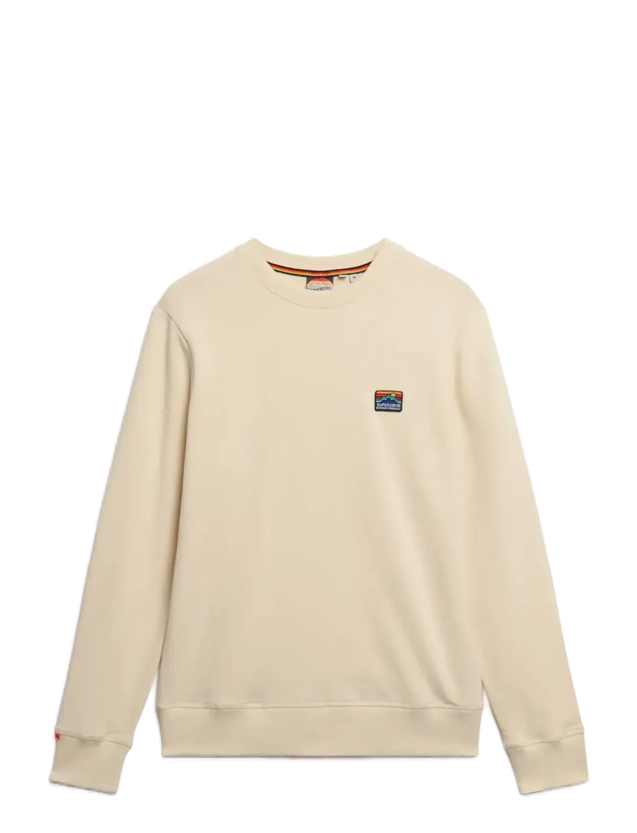 GREAT OUTDOORS EMB RLXD SWEAT - OATMEAL BEIGE