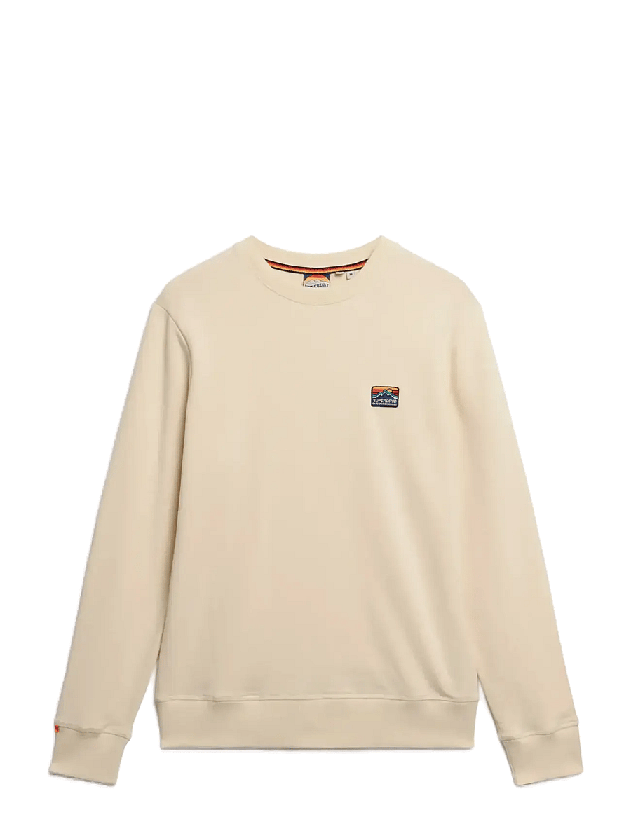 Superdry - GREAT OUTDOORS EMB RLXD SWEAT - rundhalsad - oatmeal beige - 1
