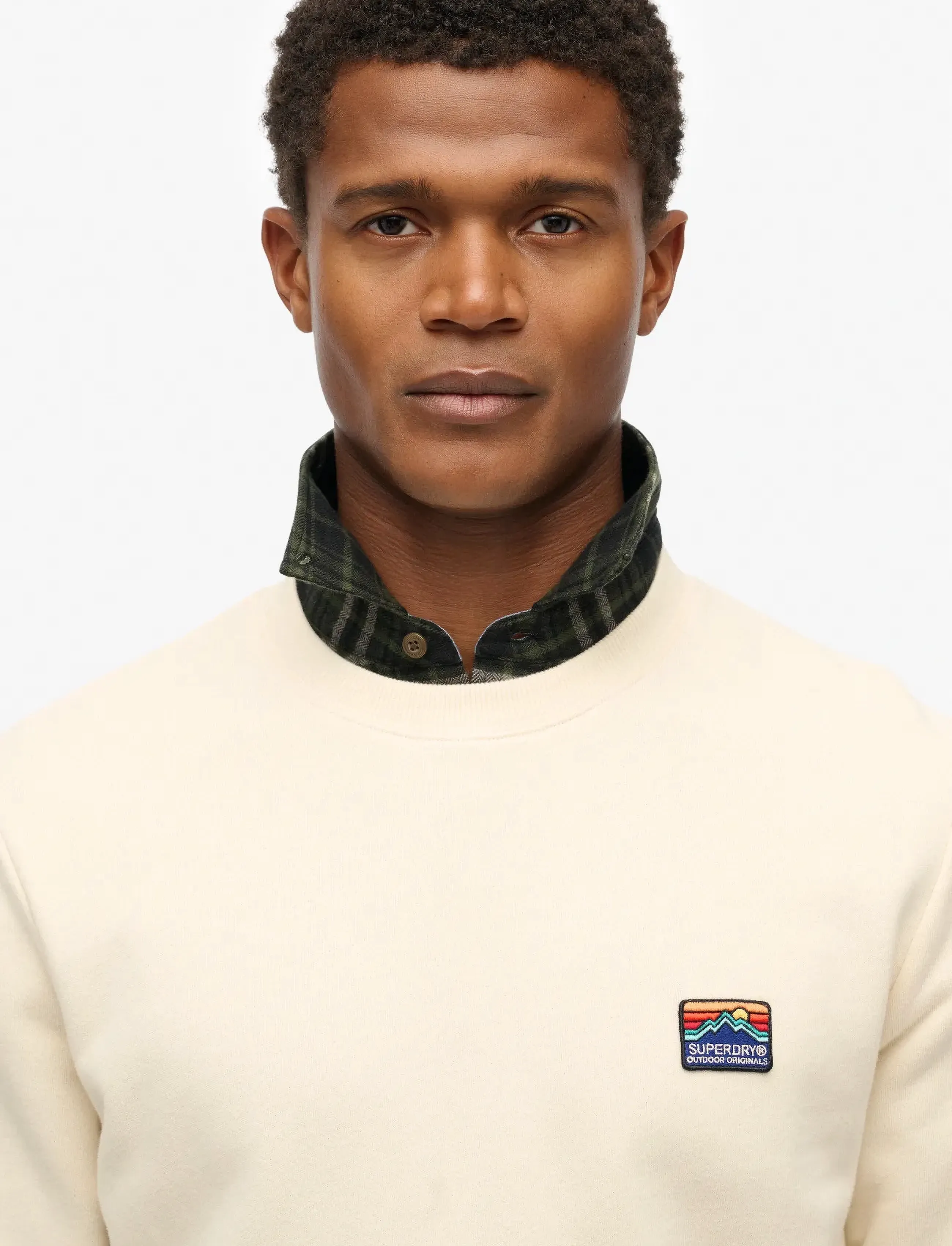 Superdry - GREAT OUTDOORS EMB RLXD SWEAT - Ümmarguse kaelusega kudumid - oatmeal beige - 3