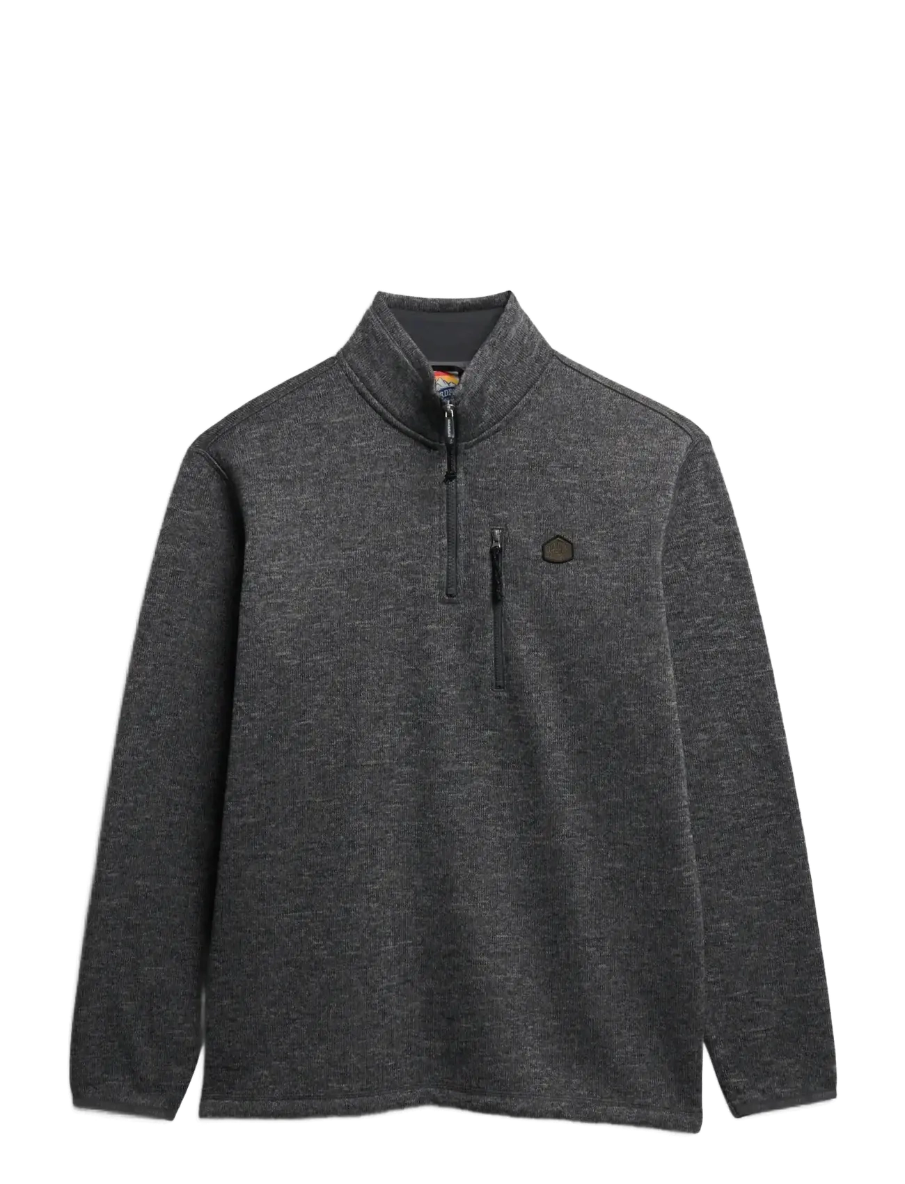 Superdry STORM FLEECE HALF ZIP - Vaatteet - STORM CHARCOAL GREY SLUB / grey