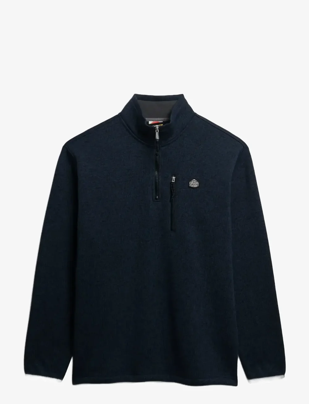 Superdry - STORM FLEECE HALF ZIP - teddy sweaters - storm navy grit - 1