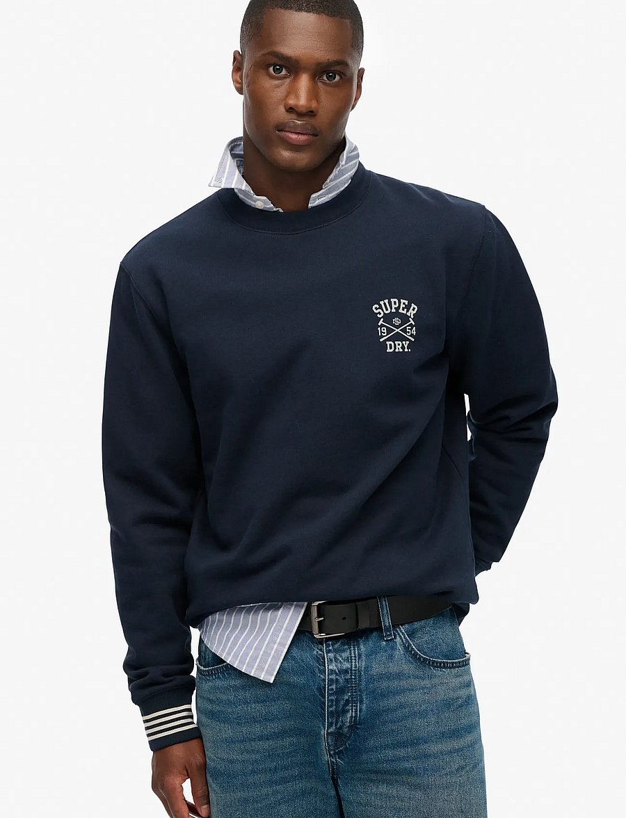 Superdry - ATHLETIC CLUB CREW - nautical navy - 0