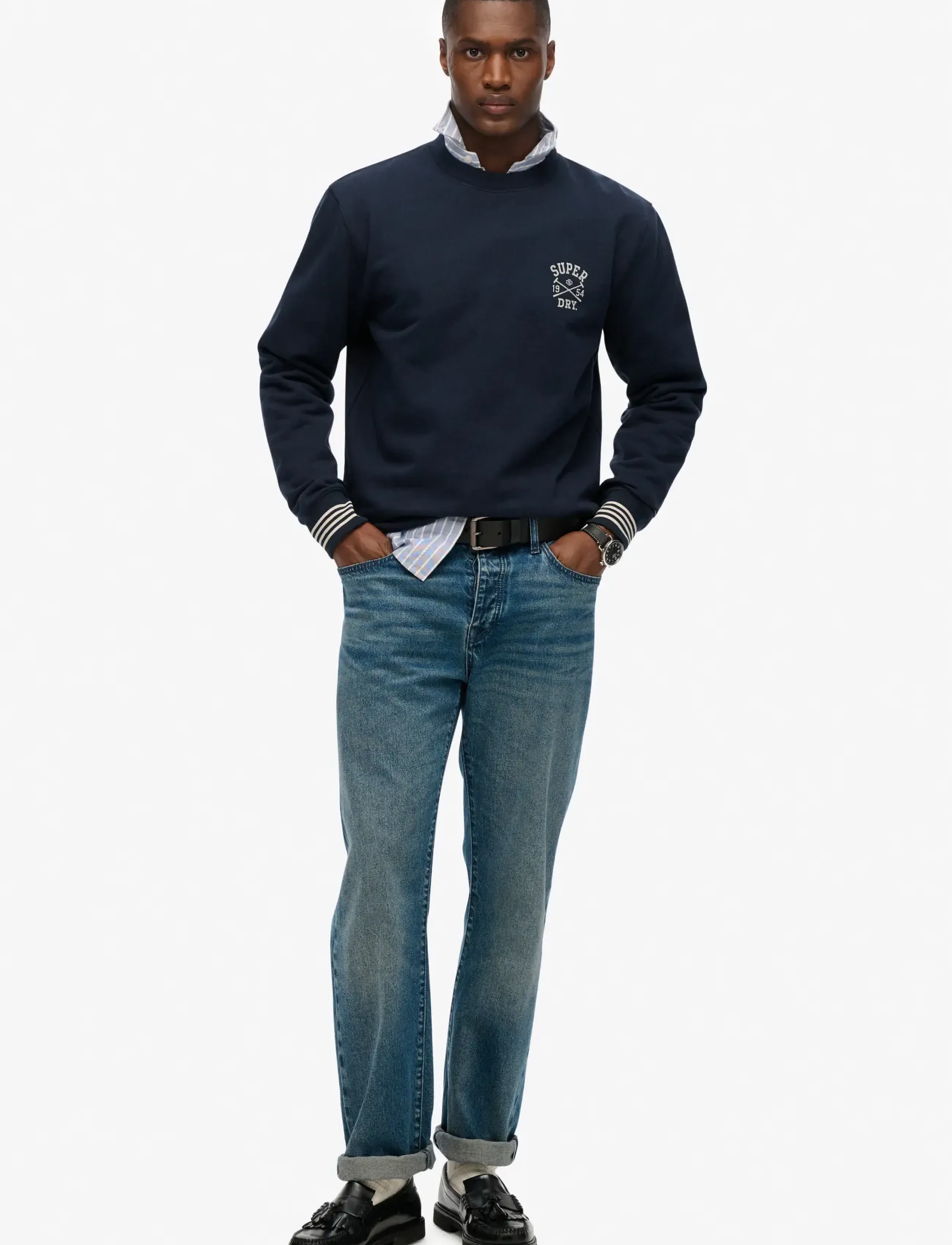 Superdry - ATHLETIC CLUB CREW - nautical navy - 5