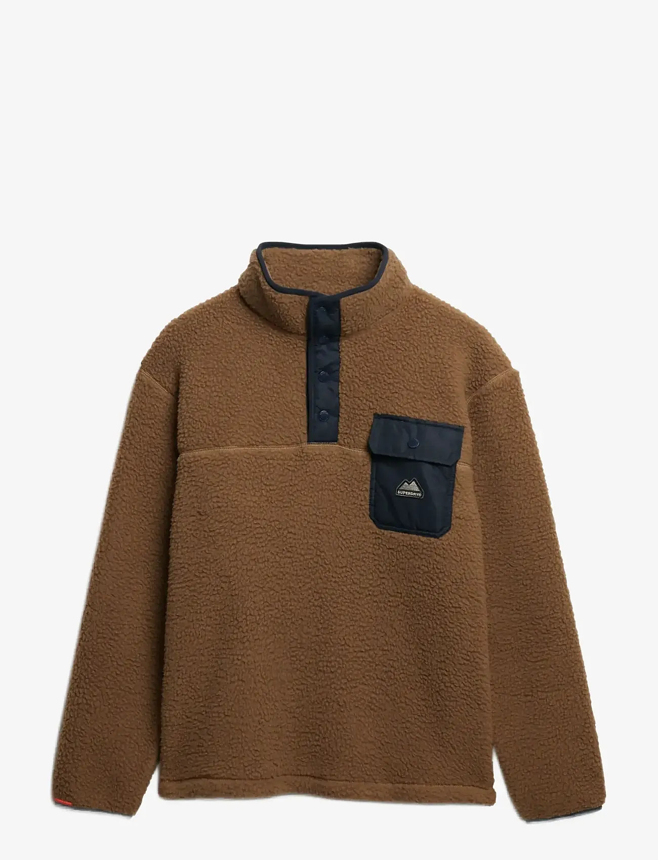 Superdry - FUJI FLEECE HALF ZIP - teddy sweaters - pecan brown - 1