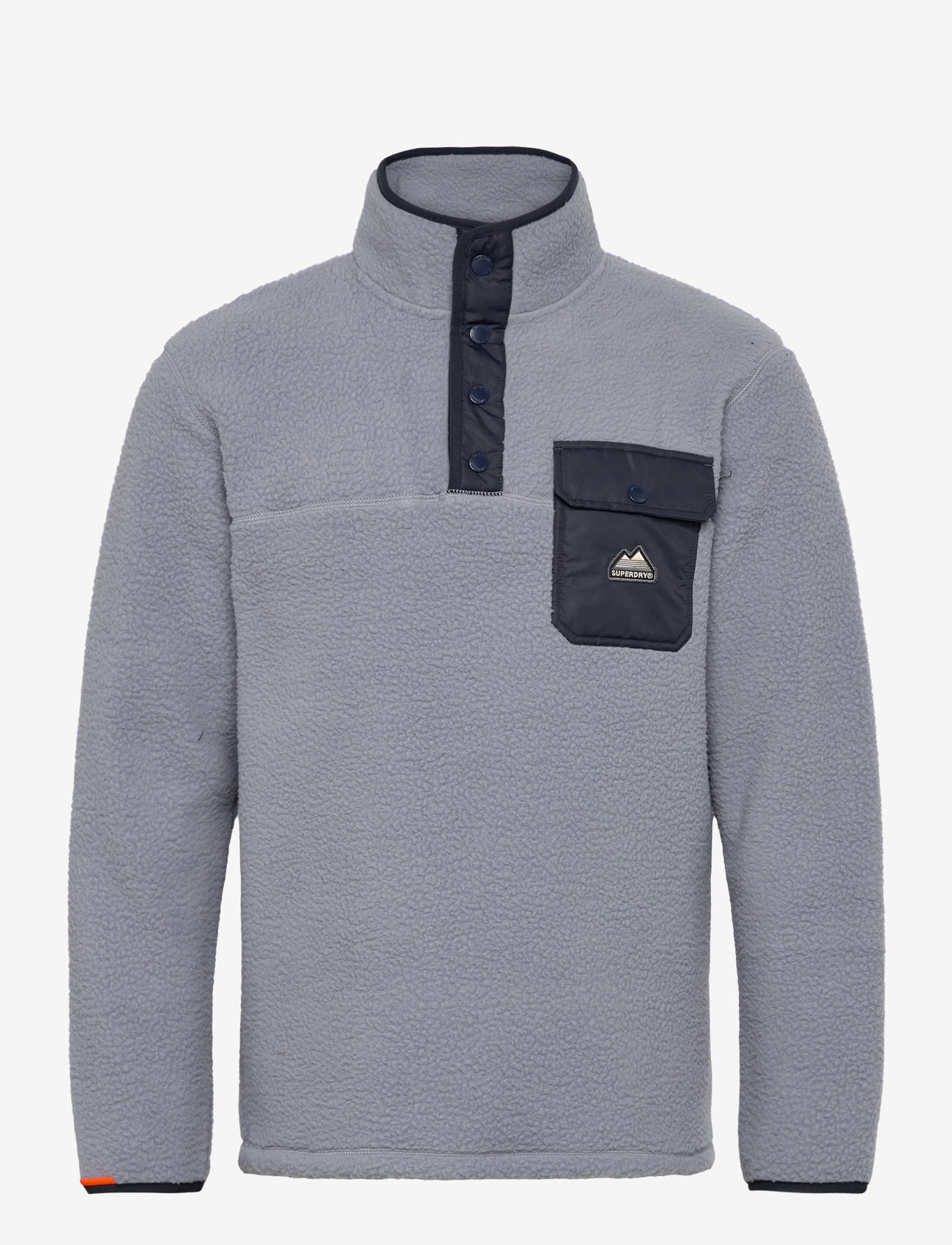 Superdry - FUJI FLEECE HALF ZIP - dressipluusid - washed denim blue - 1