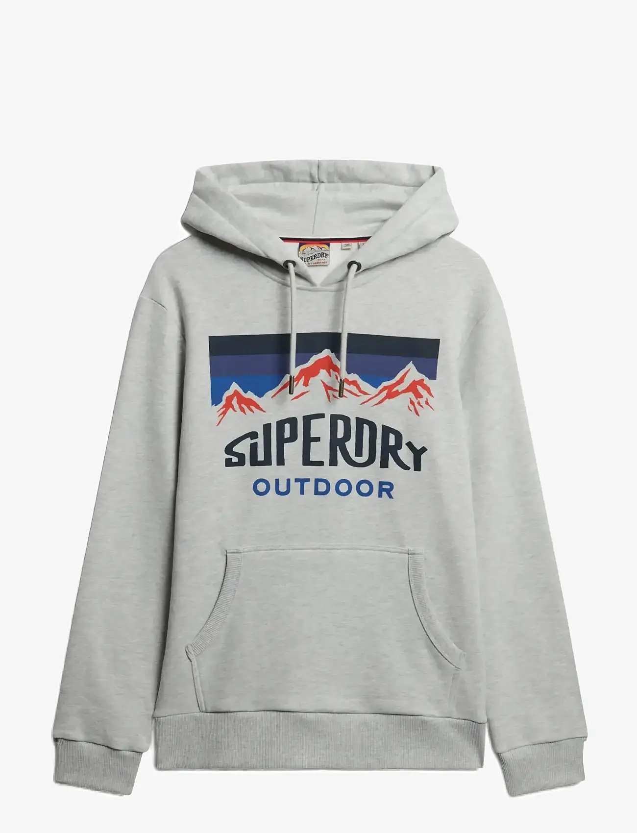 Superdry - MOUNTAIN RELAXED HOOD - hoodies - glacier grey marl - 1