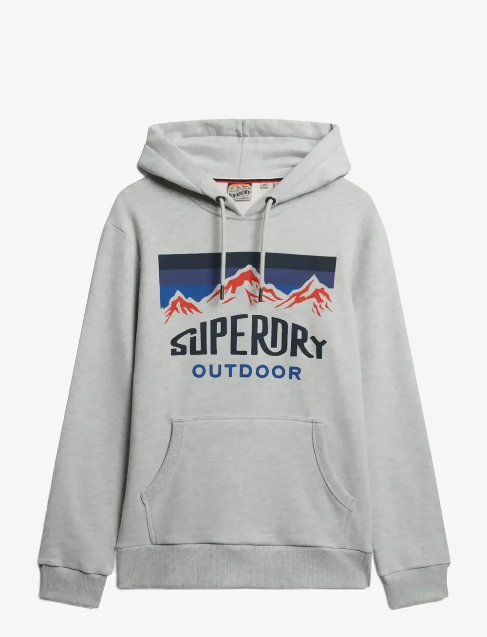 Superdry - MOUNTAIN RELAXED HOOD - hoodies - glacier grey marl - 1