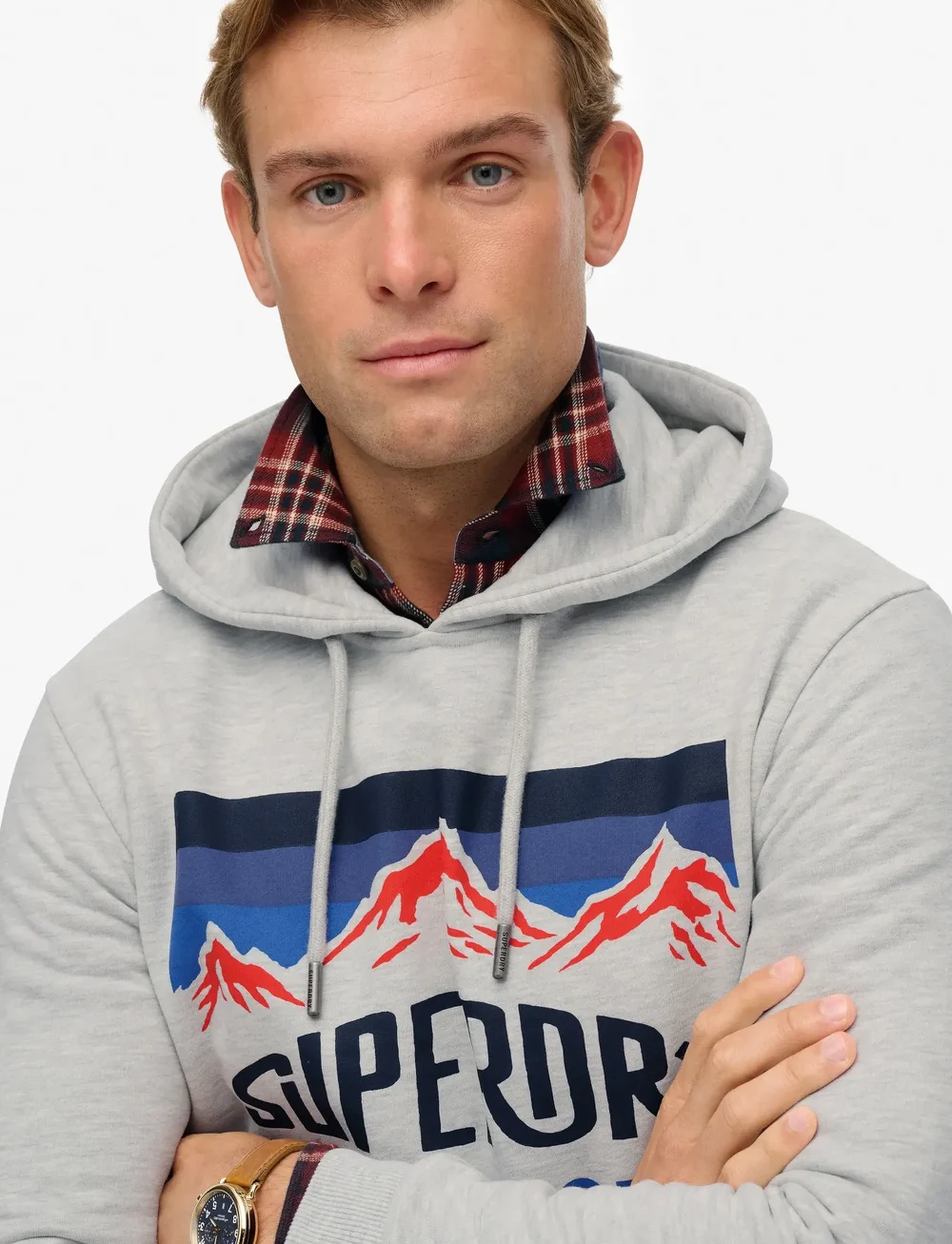 Superdry - MOUNTAIN RELAXED HOOD - hoodies - glacier grey marl - 3
