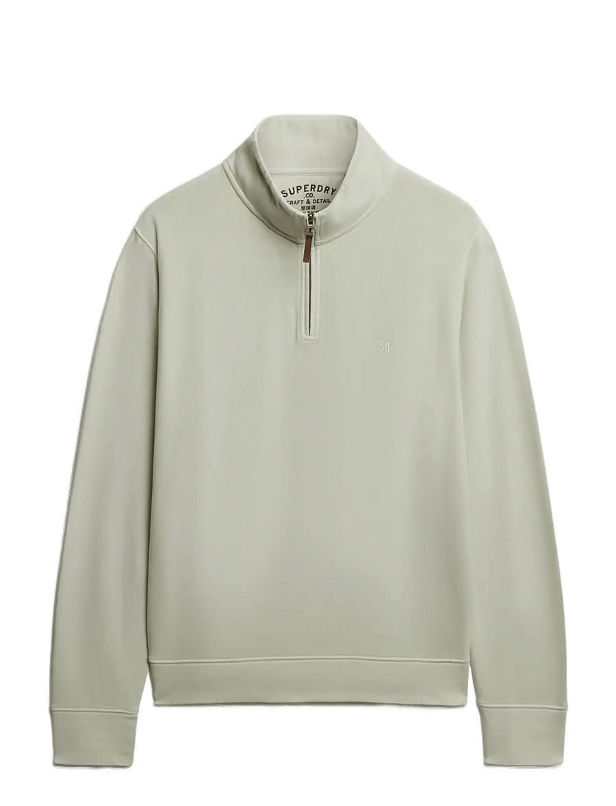 Superdry - CLASSIC ESSENTIAL HALF ZIP - sweatshirts - silver birch - 1