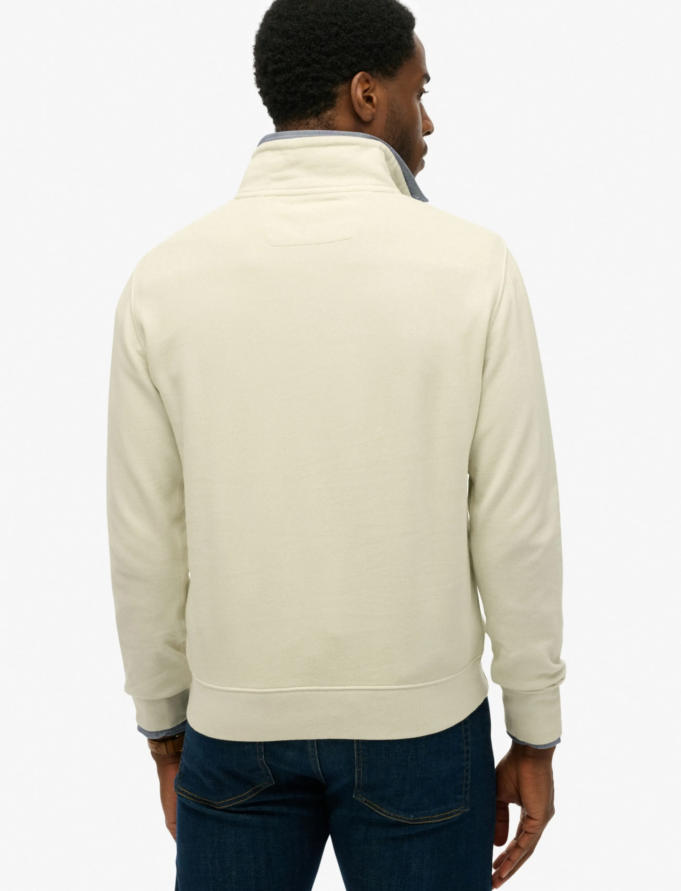 Superdry - CLASSIC ESSENTIAL HALF ZIP - sweatshirts - silver birch - 3