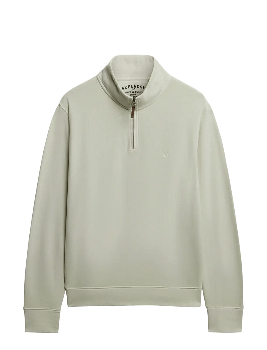 Superdry - CLASSIC ESSENTIAL HALF ZIP - sweatshirts - silver birch - 2