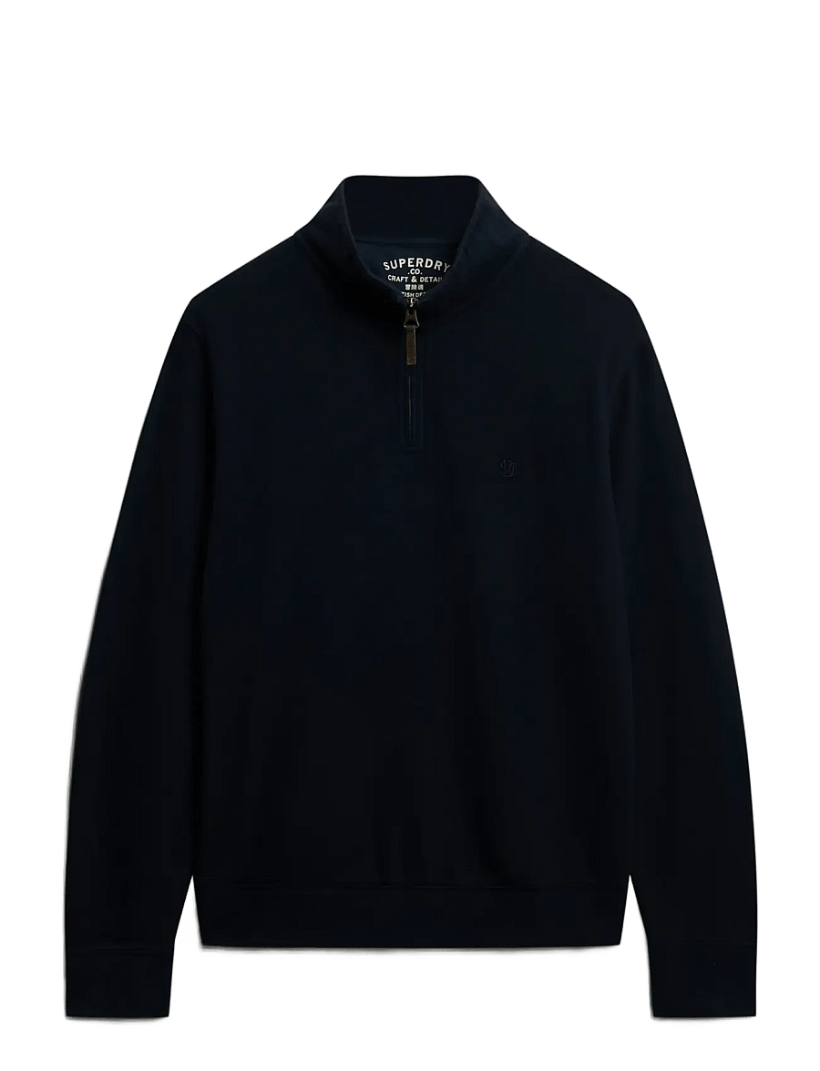 Superdry - CLASSIC ESSENTIAL HALF ZIP - sweatshirts - super dark navy - 1