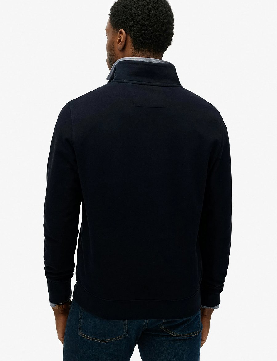 Superdry - CLASSIC ESSENTIAL HALF ZIP - sweatshirts - super dark navy - 2