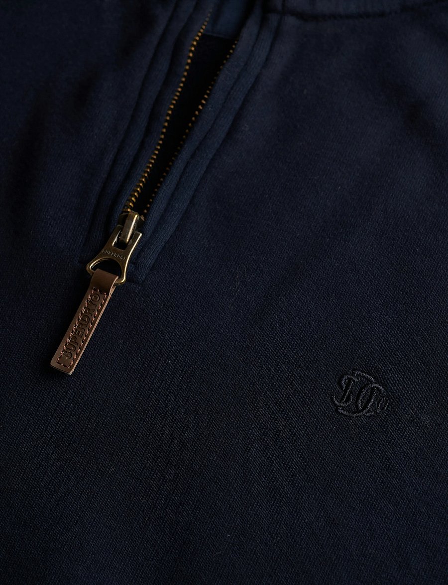 Superdry - CLASSIC ESSENTIAL HALF ZIP - sweatshirts - super dark navy - 5