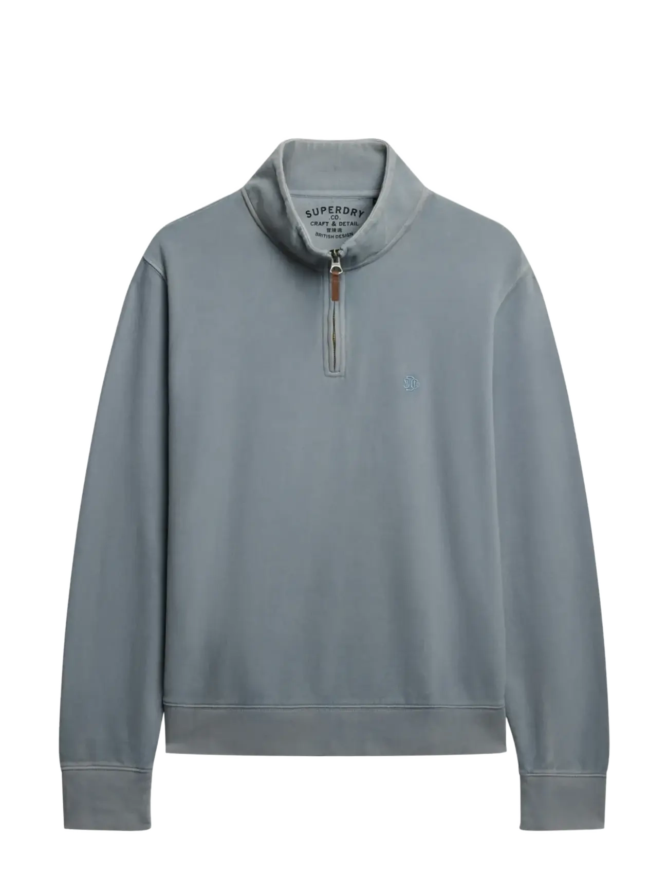 Superdry - CLASSIC ESSENTIAL HALF ZIP - sweatshirts - washed denim - 2