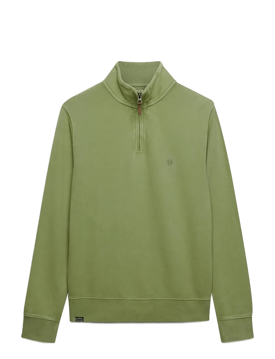 Superdry - CLASSIC ESSENTIAL HALF ZIP - sweatshirts - washed sea green - 1