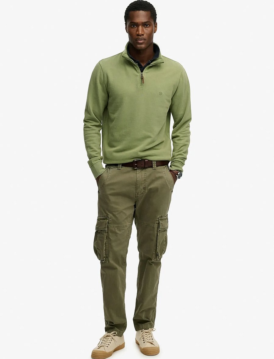Superdry - CLASSIC ESSENTIAL HALF ZIP - sweatshirts - washed sea green - 5