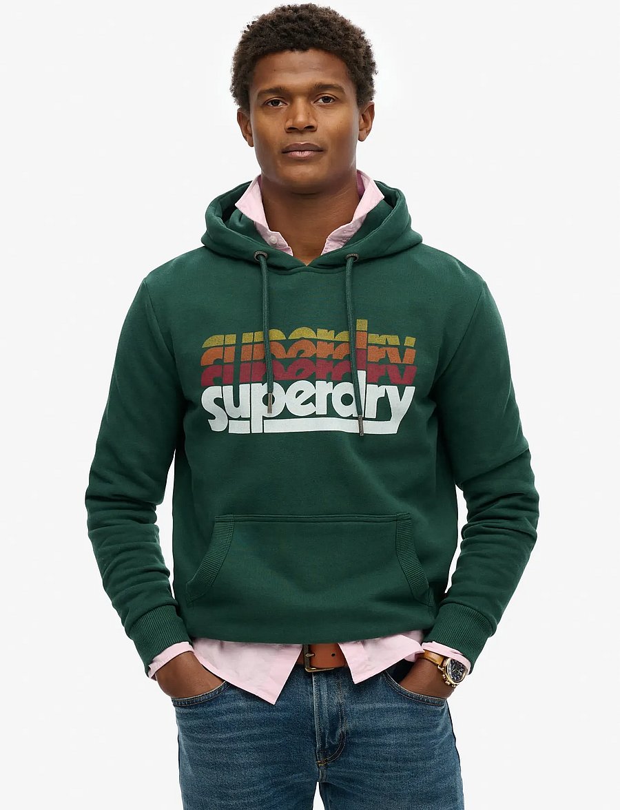 Superdry - STACKED HOOD - kapuzenpullover - enamel green - 0