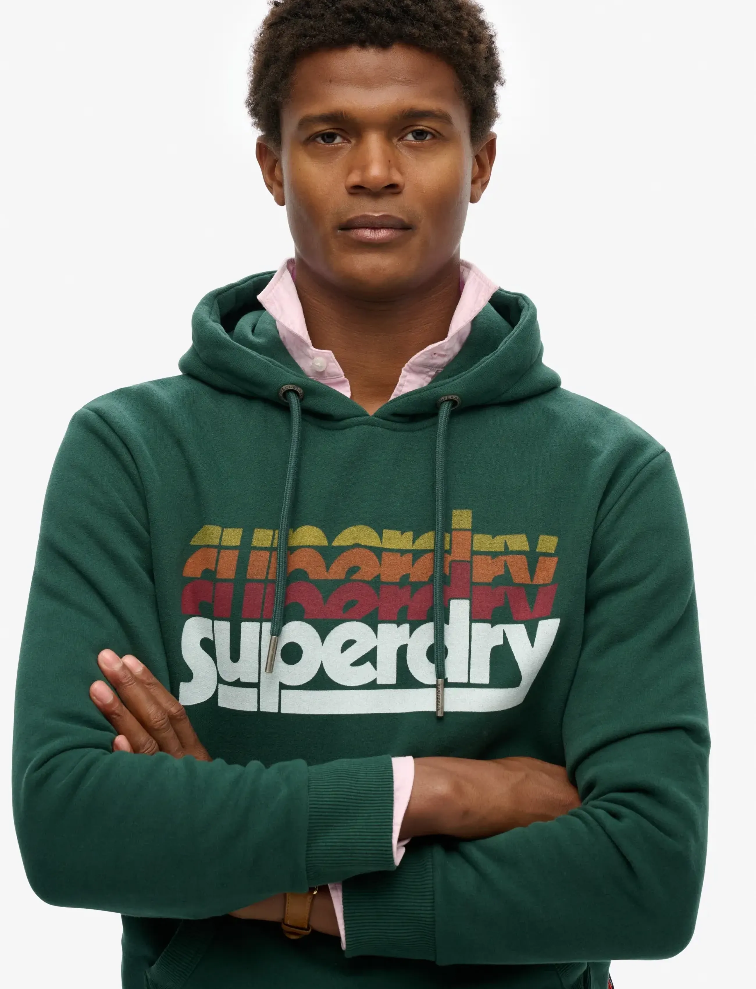 Superdry - STACKED HOOD - kapuzenpullover - enamel green - 3