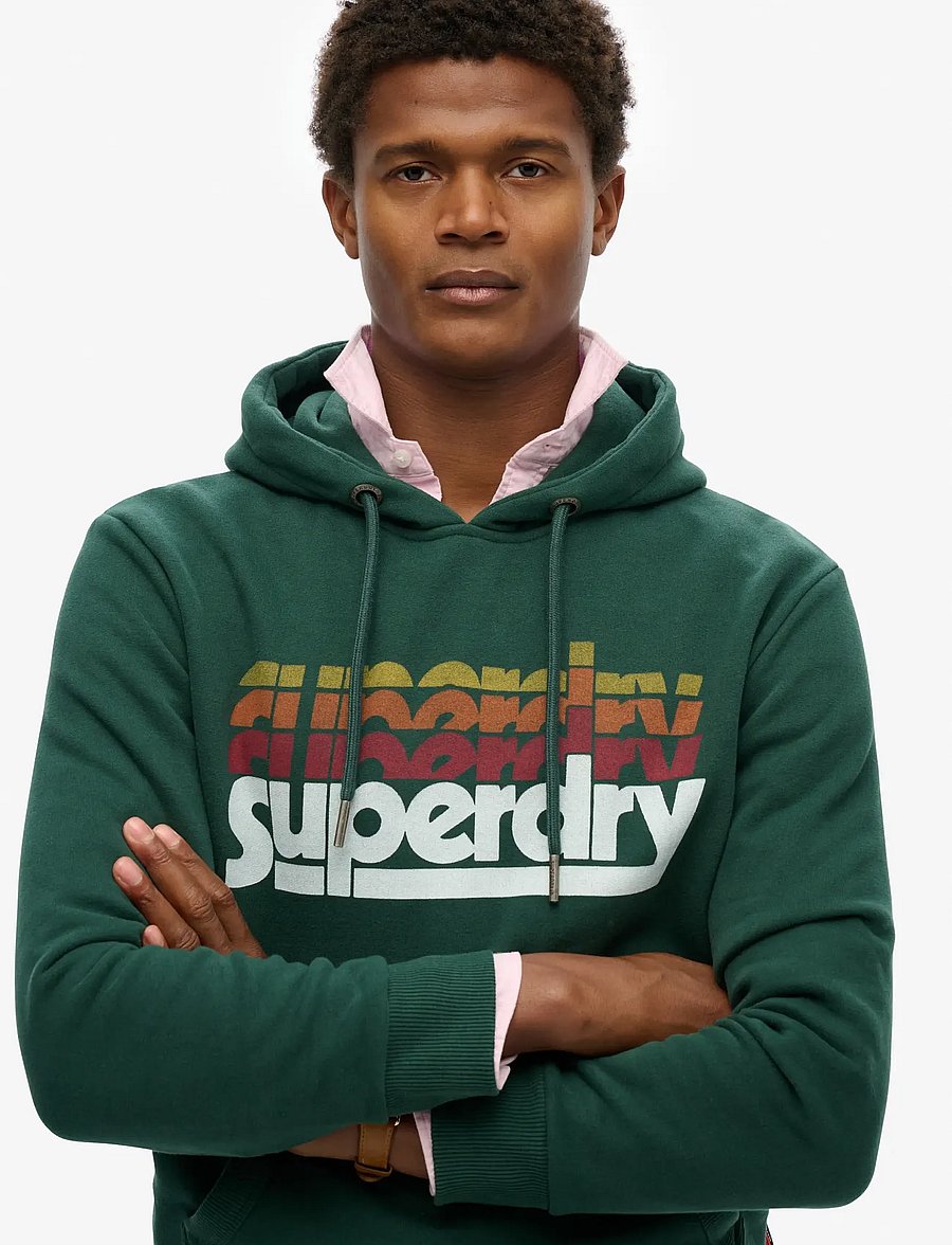 Superdry - STACKED HOOD - kapuzenpullover - enamel green - 3