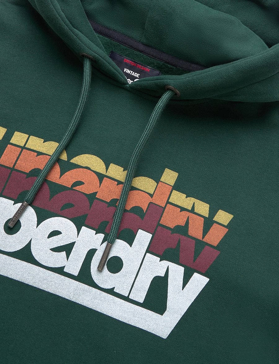 Superdry - STACKED HOOD - kapuzenpullover - enamel green - 5