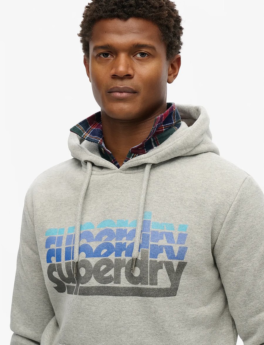 Superdry - STACKED HOOD - kapuzenpullover - grey marl - 3