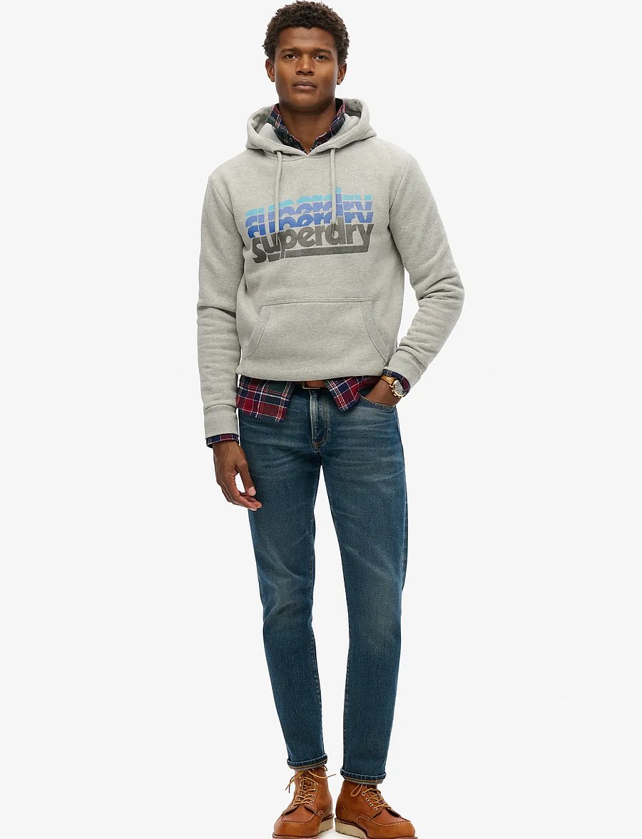 Superdry - STACKED HOOD - kapuzenpullover - grey marl - 4