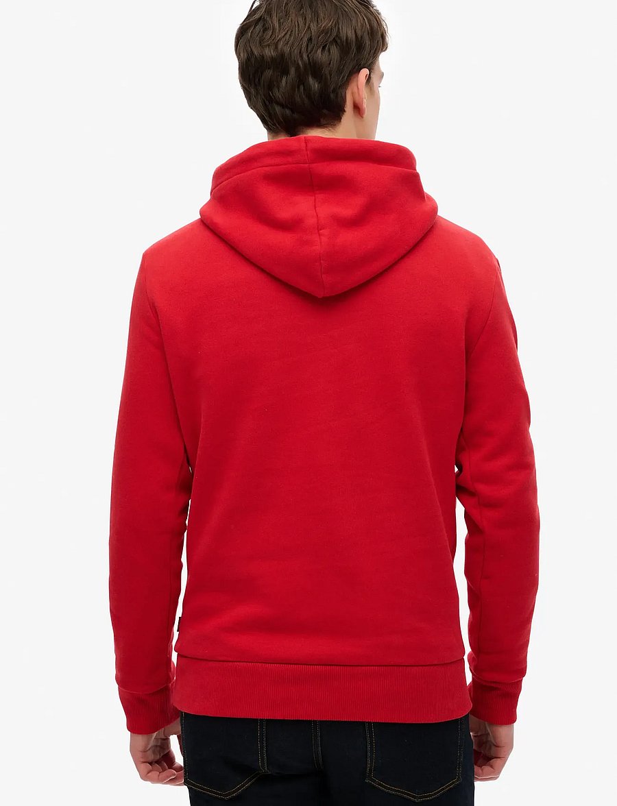 Superdry - STACKED HOOD - varsity red nano wash - 4