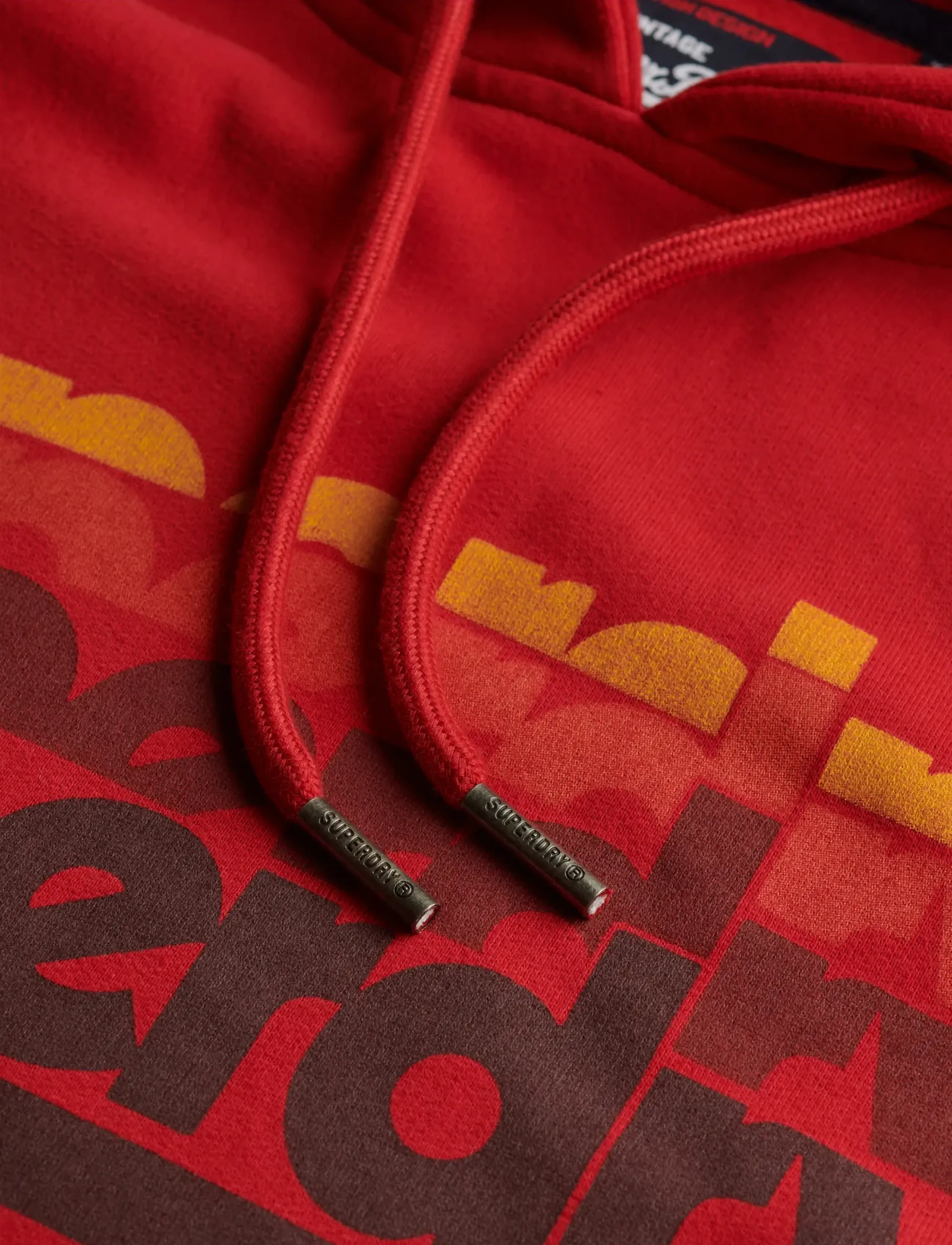 Superdry - STACKED HOOD - varsity red nano wash - 5