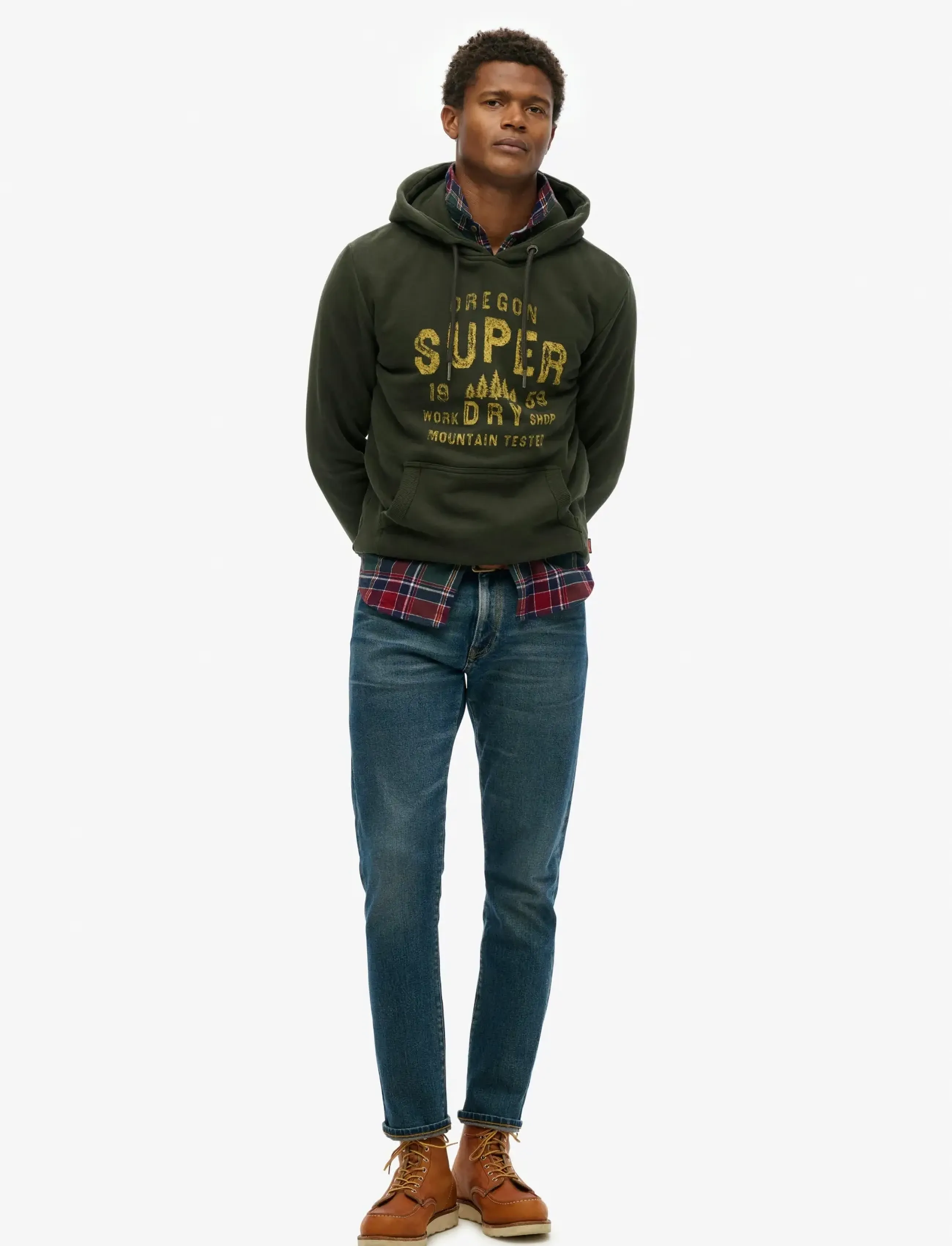 Superdry - WORK SHOP HOOD - hoodies - surplus goods olive green - 3