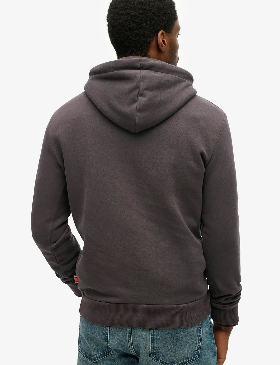 Superdry - WORK SHOP HOOD - hoodies - dark charcoal - 3