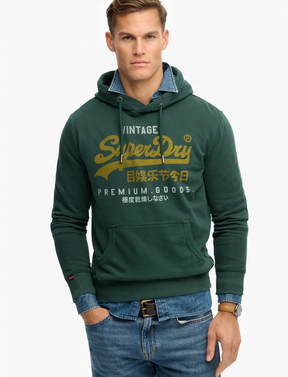 Superdry - VL DUO CLASSIC HOOD - kapuzenpullover - enamel green - 0
