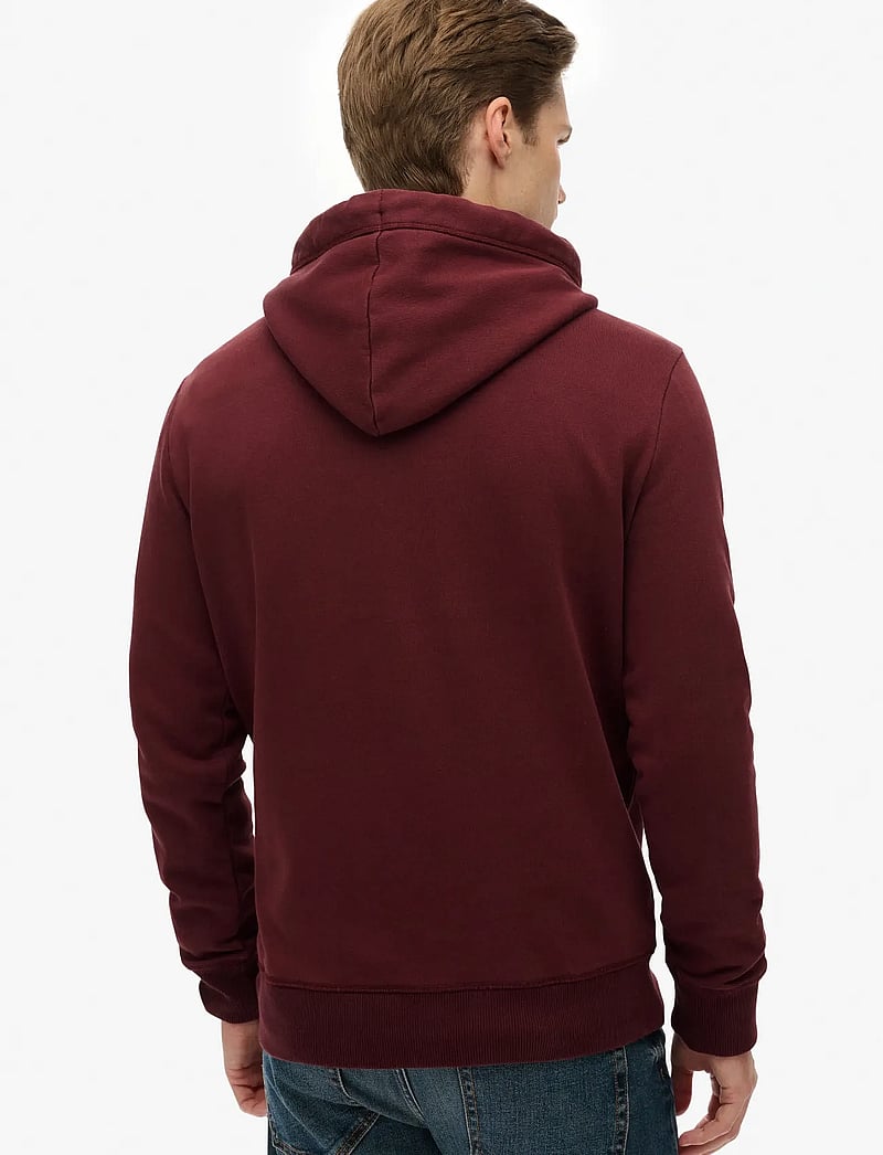 Superdry - VL DUO CLASSIC HOOD - hættetrøjer - port red - 4