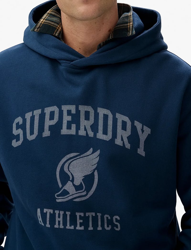 Superdry - VINTAGE ATH OVERSIZED HOOD - kapuzenpullover - insigna blue - 4